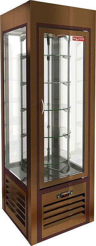 Шкаф кондитерский HICOLD VRC 350 R Sh Bronze FR