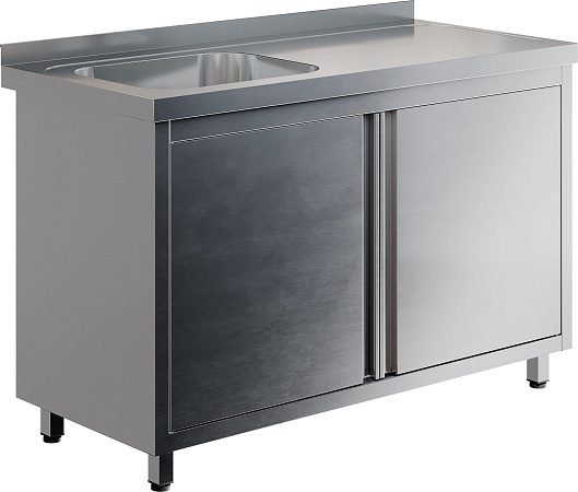 Стол-тумба с ванной RESTOINOX СПЗР1М-9/7-БЛ