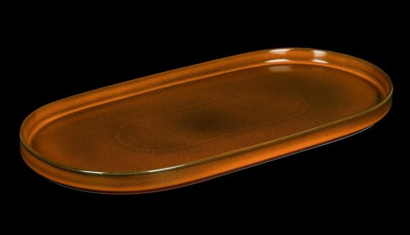 Фото Блюдо Corone Cocorita L 410 мм, B 205 мм оранжевое — арт. фк8844 2