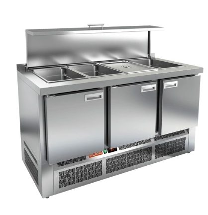 Стол для салатов HICOLD SLE3-111GN с крышкой