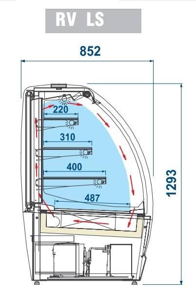 Фото Витрина кондитерская ISA Metro LX 93 RV LS A 8