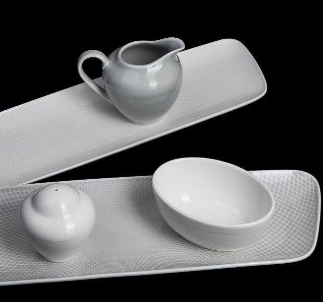 Фото Блюдо Corone Rosenthal L 360 мм, B 110 мм белое — арт. фк9960 15