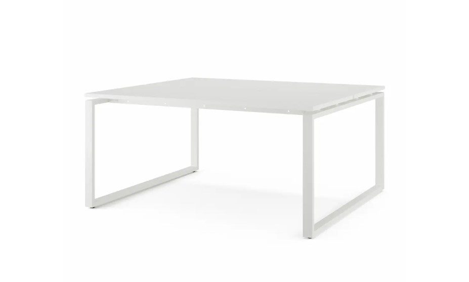 Стол офисный КОБОР O1/2-140/160 white/premium