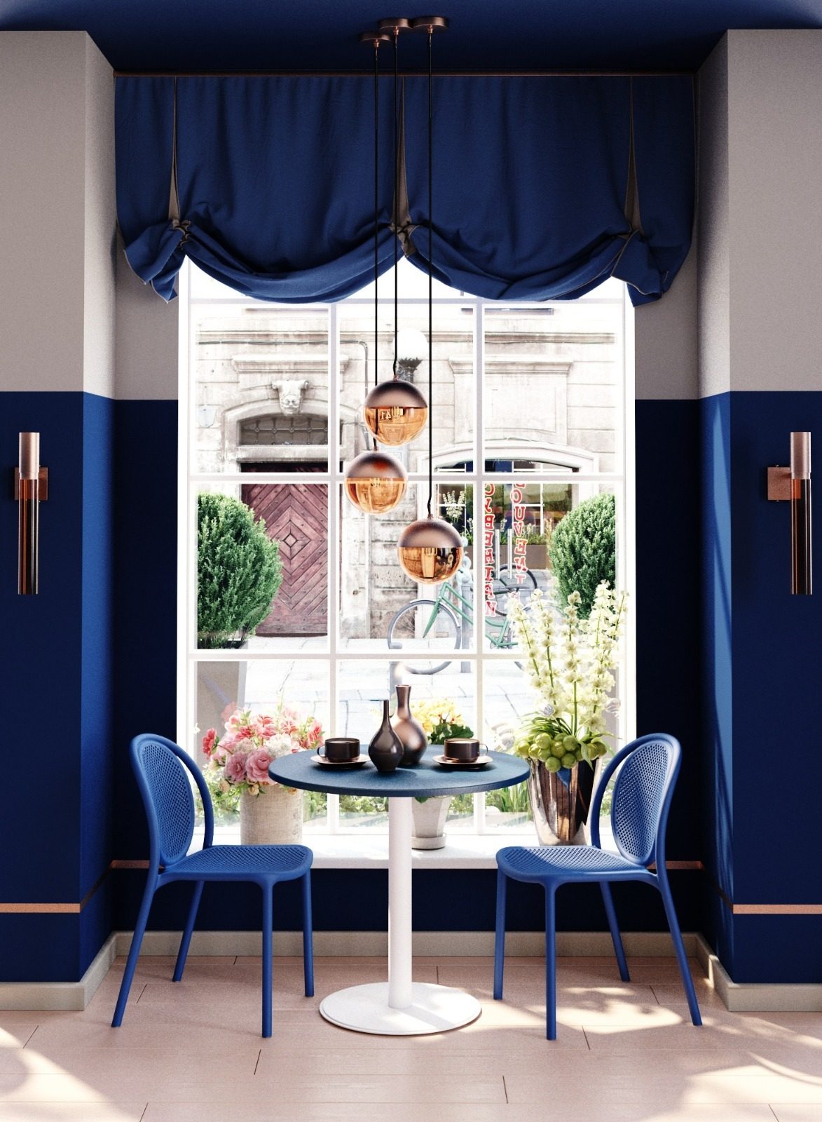 Фото Стул Sheffilton SHT-S172 темно-синий 8