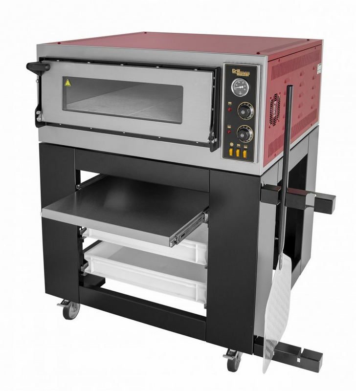 Фото Подставка с направляющими GRILL MASTER под печь для пиццы ППЭ/1-4-35(сталь + н/сталь) 3