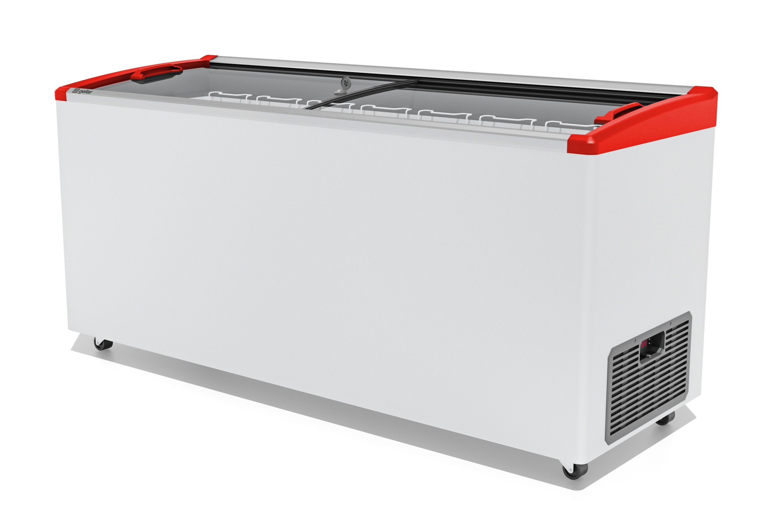 Морозильный ларь Gellar FG 600 E красный V25