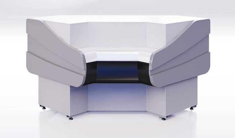 Прилавок кассовый CRYSPI Octava КНП IC 90 ББ