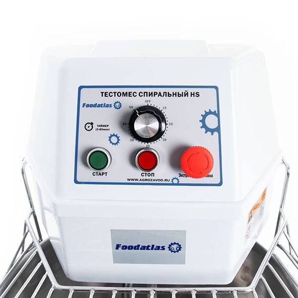 Фото Тестомес спиральный Foodatlas HS-40 Eco 220В — арт. УТ000007931 5