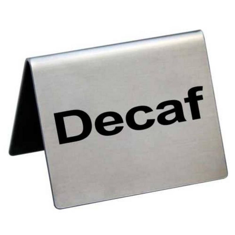 Табличка информационная Decaf L 50 мм, B 40 мм