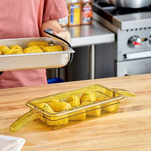 Фото Гастроемкость Cambro H-PAN GN1/3х65 с 2-мя ручками, поликарбонат, 2,4 л — арт. 32HP2HU-150 1