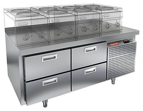 Стол морозильный HICOLD GN 22/BT LT (R290)
