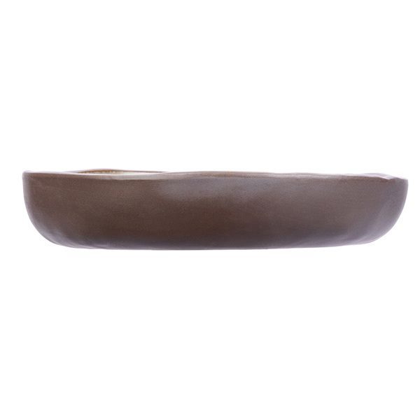 Фото Тарелка Kunstwerk Grasp D 190 мм, H 40 мм, коричневая — арт. 20734/brown 1