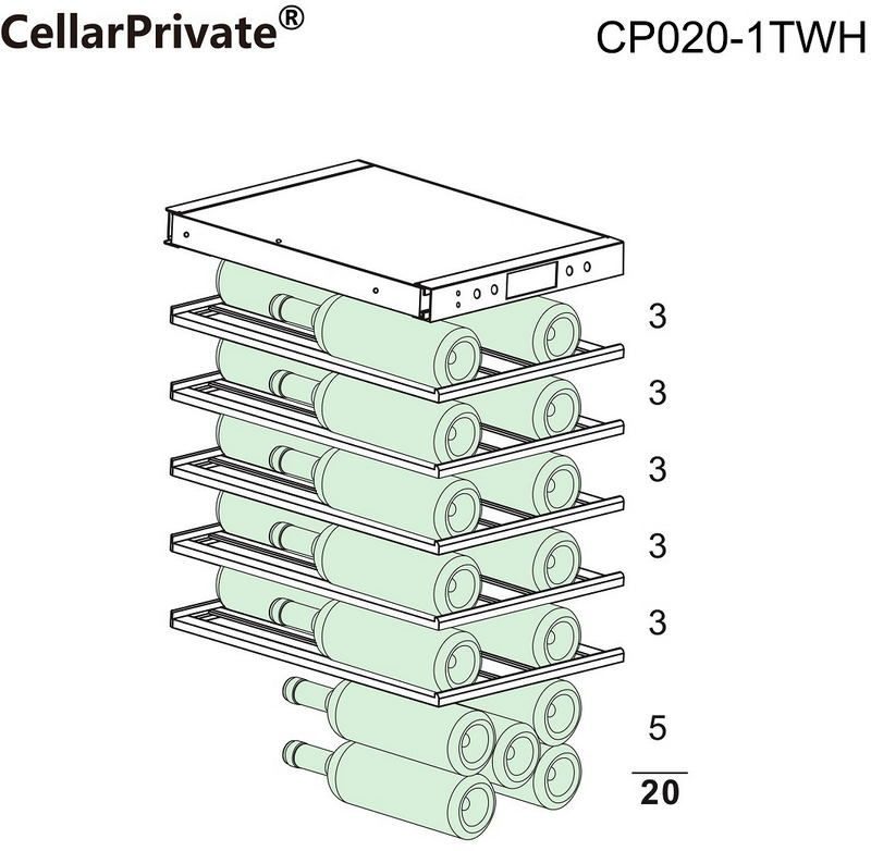 Фото Шкаф винный Cellar Private — арт. CP020-1TWH 14