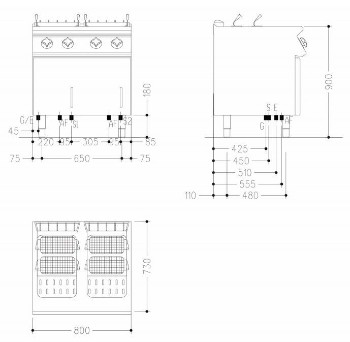 Фото Макароноварка газовая Mareno NPC78G 1