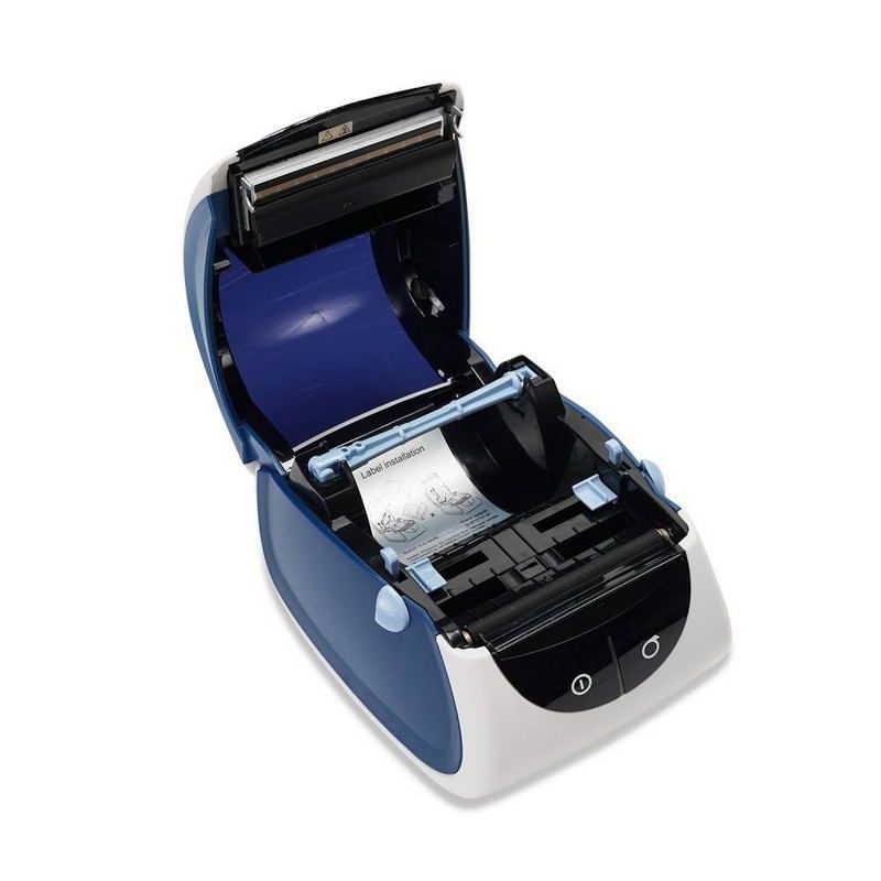 Фото Термопринтер этикеток MERTECH LP80 EVA (RS232, USB) white & blue 10