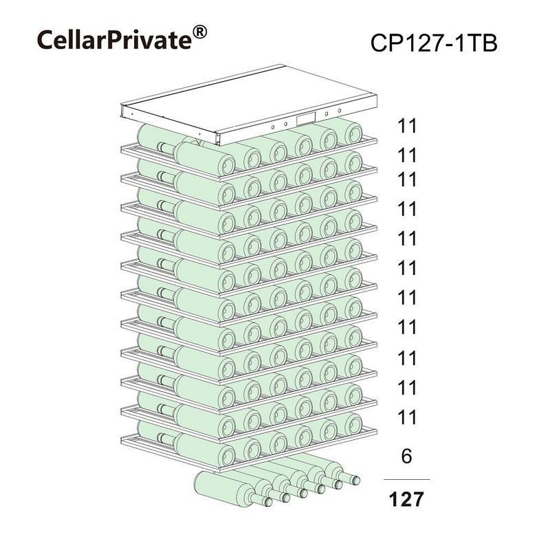 Фото Шкаф винный Cellar Private — арт. CP127-1TB 12