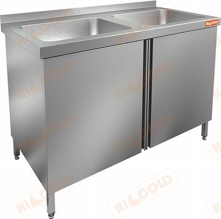Стол-тумба с ванной моечной HICOLD НСЗ2М-10/6Б