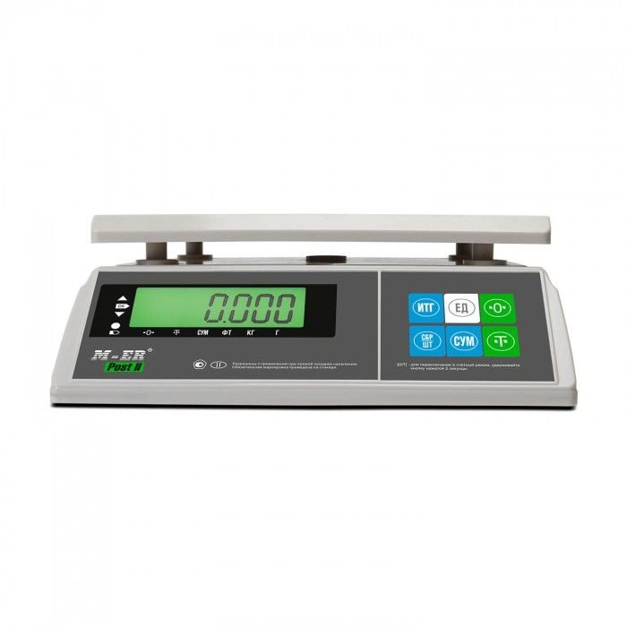 Фото Весы фасовочные MERTECH MERCURY M-ER 326FU-3.01 LCD без АКБ (по 5 в коробке) 6