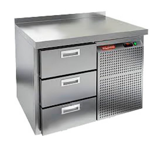 Фото Стол холодильный HICOLD GN 3 BR2 TN 1