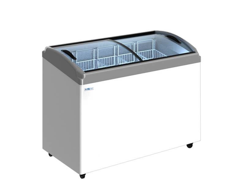 Морозильный ларь ITALFROST CF400CT 5 кор серый