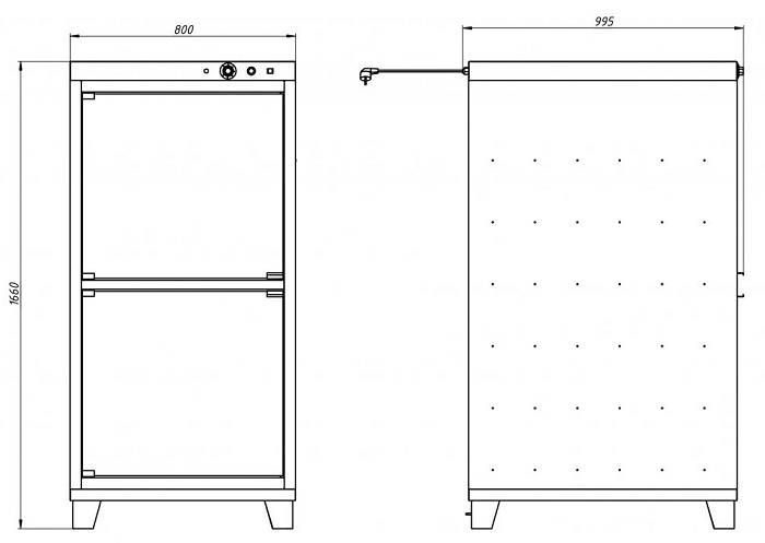 Фото Расстоечный шкаф GRILL MASTER РПК 1 (полностью из нержавеющей стали) 1