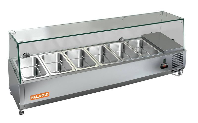 Фото Холодильная витрина для ингредиентов HICOLD VRX 1400 1/3 1