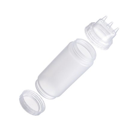 Фото Емкость для соуса Gastroplast 500 мл, D 70 мм, H 200 мм, 2 крышки носика, прозрачная артикул 79670 1