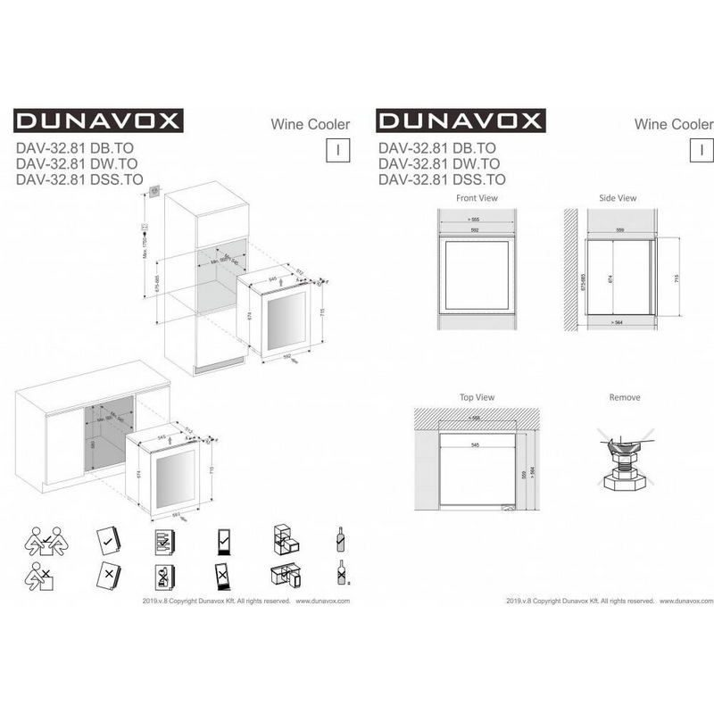 Фото Шкаф винный Dunavox DAV-32.81DSS.TO 4