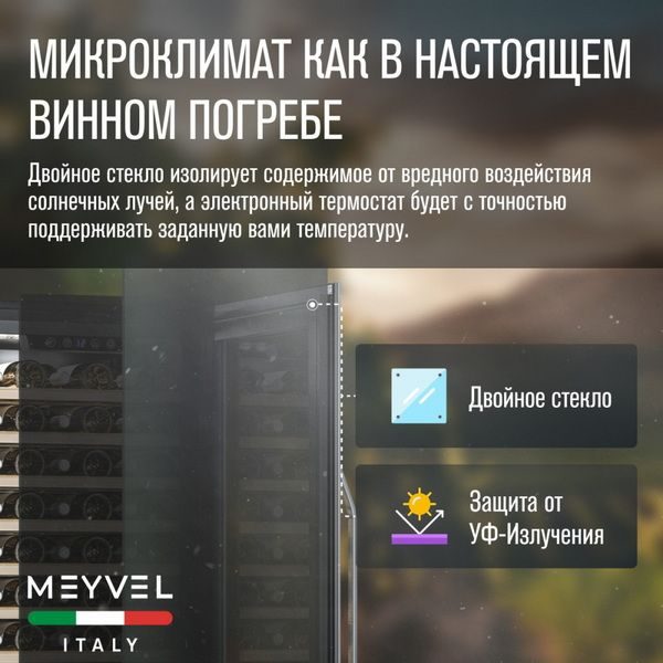 Фото Шкаф винный Meyvel MV66-KSB1 компрессорный 10
