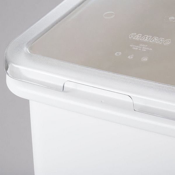 Фото Контейнер для сыпучих продуктов Cambro передвижной белый — арт. IBS27 148 8