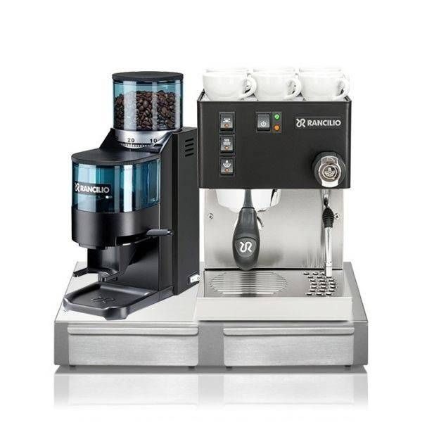 Фото Кофемолка Rancilio Rocky Black полуавтоматическая с бункером и дозатором — арт. MFR010-00038 1