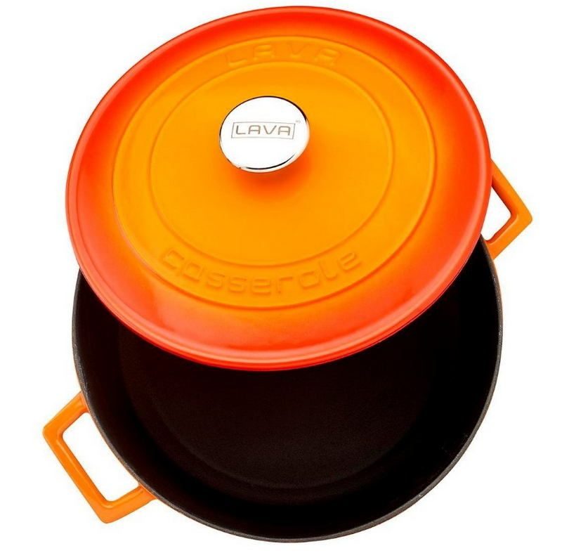 Фото Кастрюля LAVA FOLK SERIES 6,71 л, D 280 мм, H 135 мм оранжевая — арт. LV Y TC 28 K1 O 3