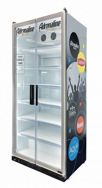 Фото Шкаф холодильный Frigoglass Max 1000 HD Premium крас.подсветка двустор. Led подсветка кабинета 2