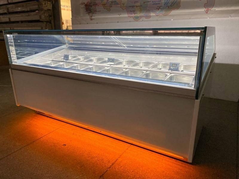 Витрина для мороженого GLACIER 18 гастроемкостей ½