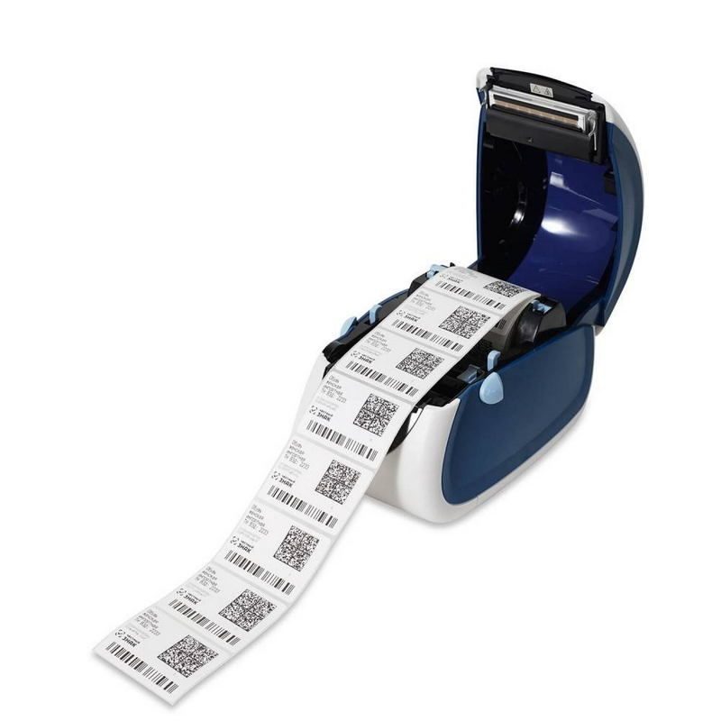Фото Термопринтер этикеток MERTECH LP58 EVA (RS232, USB) white & blue 7