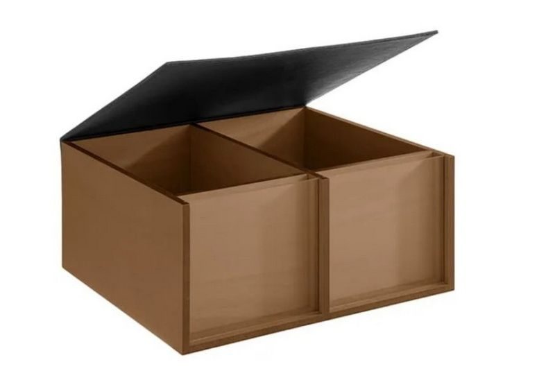 Фото Емкость для закусок APS Toast Box H 160 мм, L 360 мм, B 335 мм коричневая артикул 11714 2