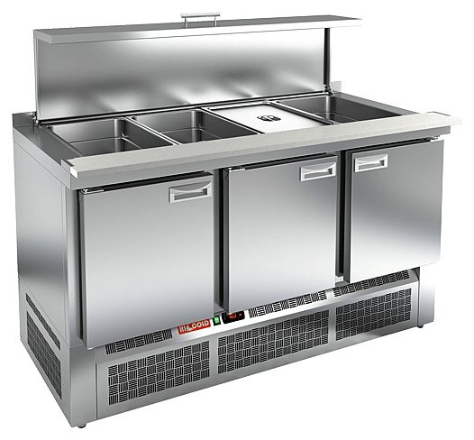 Столы для салатов HICOLD без крышки (R290)