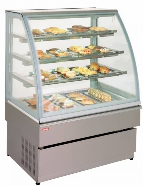 Витрина тепловая UNIS Hot 100 double glass, inox