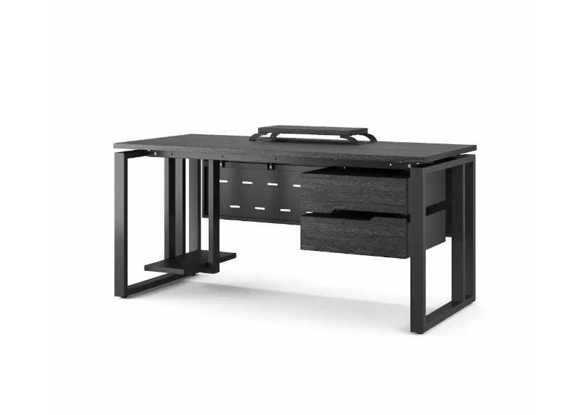 Фото Стол офисный КОБОР O2-120/70 black/wood 4