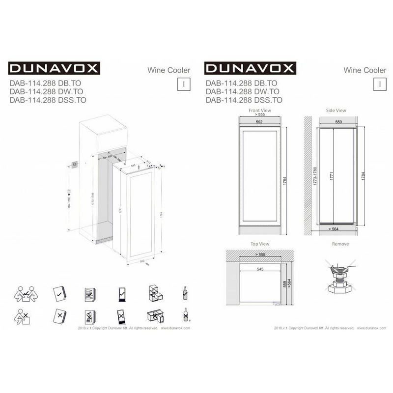 Фото Шкаф винный Dunavox DAB-114.288DSW.TO 4