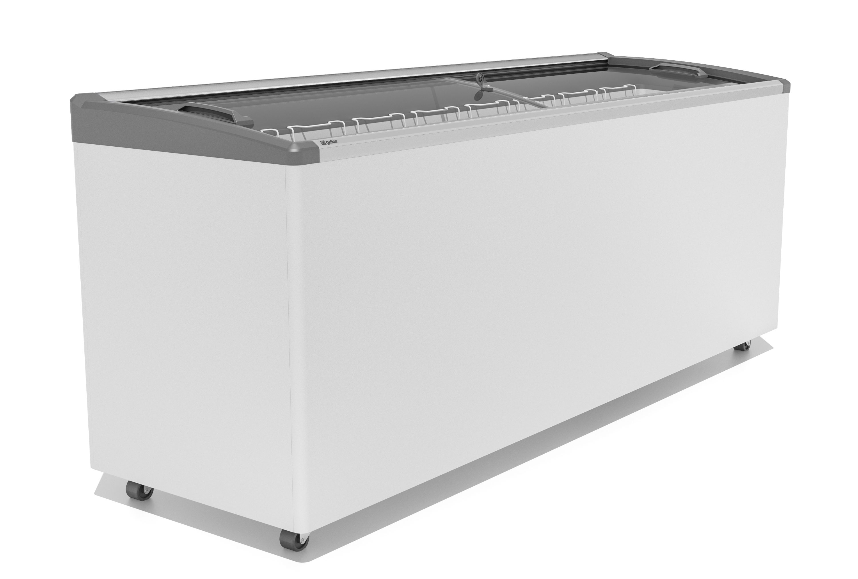 Фото Морозильный ларь Gellar FG 700 E серый V25 (алюминиевая рамка) 2