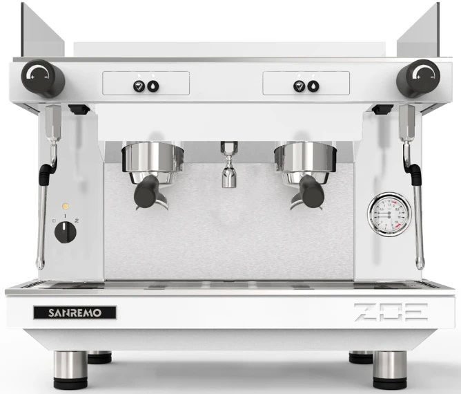 Фото Кофемашина рожковая полуавтоматическая Sanremo Zoe Kompact SAP (полуавтомат) 2 гр. белая 1