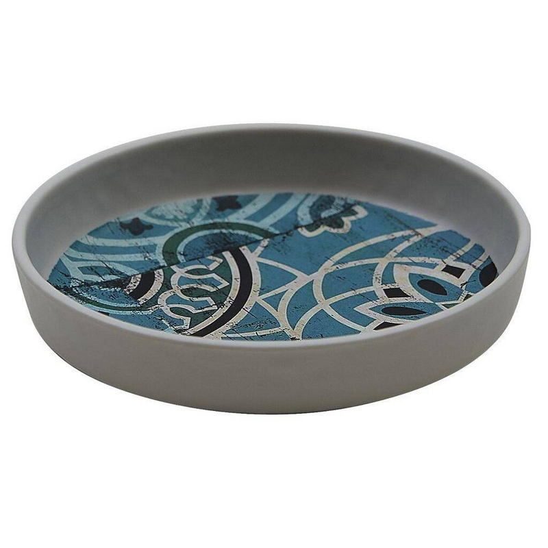 Фото Соусник P.L. Proff Cuisine Damask Blue 175 мл, D 123 мм, H 26 мм — арт. JW35105-TAI 4