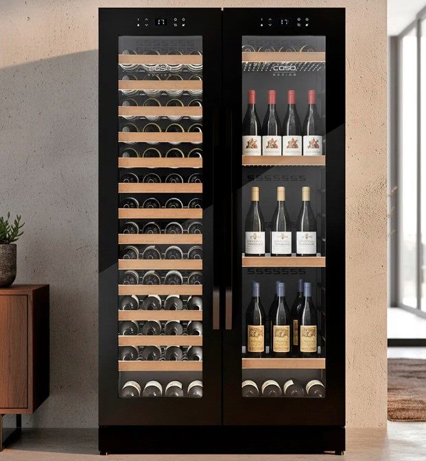 Фото Шкаф винный CASO — арт. WineChef Duo 122 Black 5