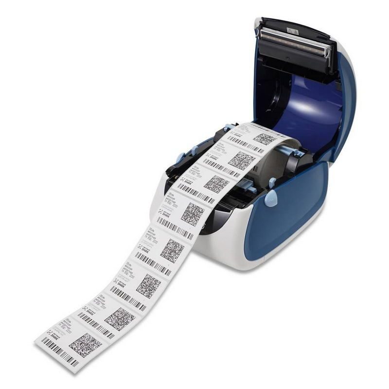 Фото Термопринтер этикеток MERTECH LP80 EVA (RS232, USB) white & blue 2