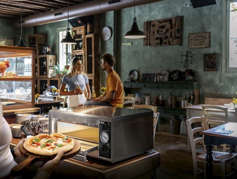 Фото Печь для пиццы Prismafood HIDEO 1/40 GLASS & LIGHT, 2 термостата — арт. 1F010740 4