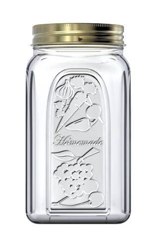 Фото Банка для сыпучих продуктов PASABAHCE Homemade 1000 мл, L 82 мм, B 82 мм, H 170 мм — арт. 80385/b 1