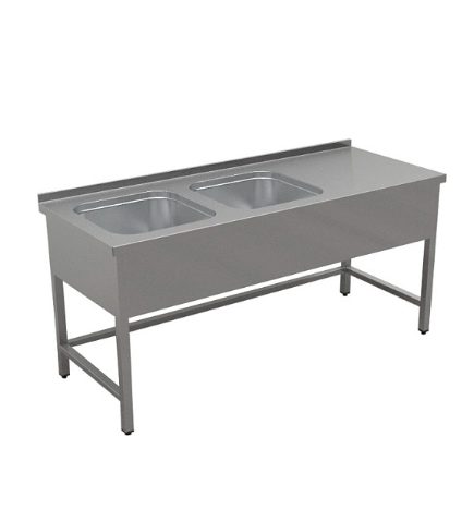 Ванна моечная с рабочей Gastrolux ВМ2-167/55Л/S