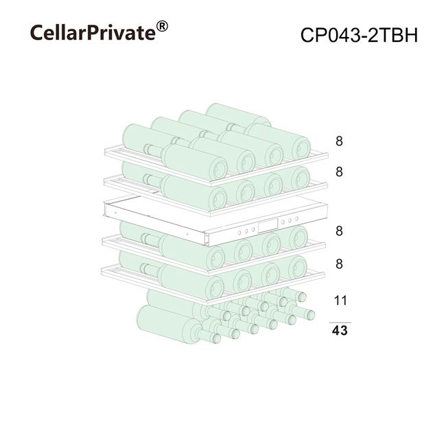 Фото Шкаф винный Cellar Private — арт. CP043-2TBH 2