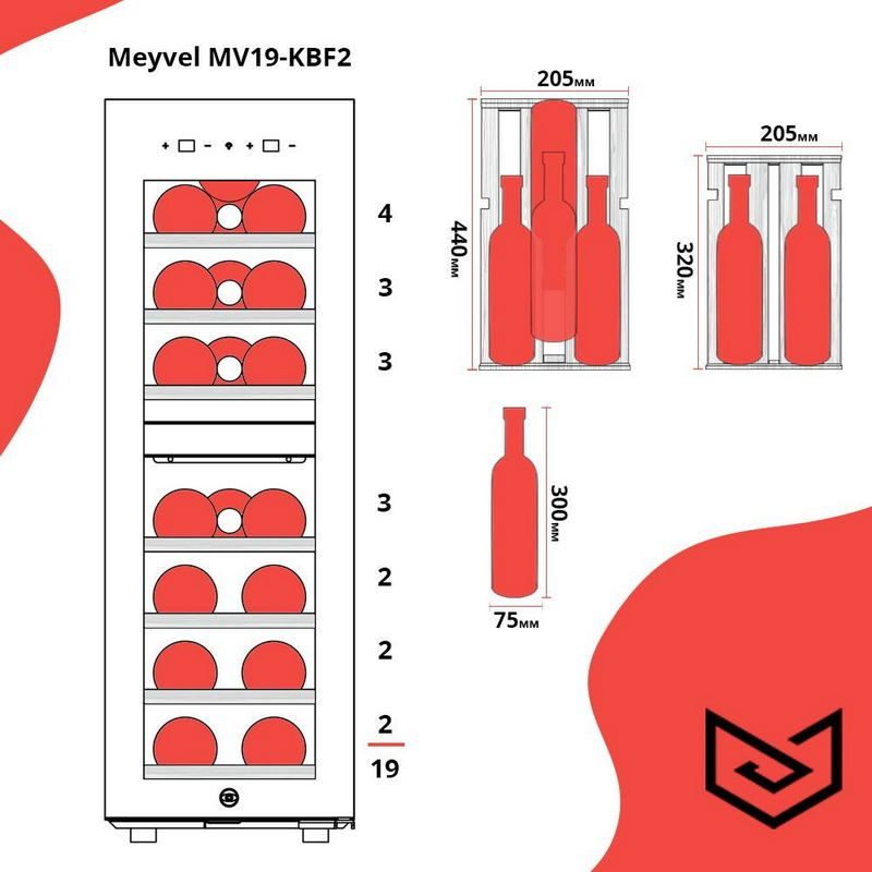 Фото Шкаф винный Meyvel MV19-KBF2 11